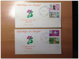 Delcampe - Sénégal FDC 1er Premier Jour 1984 75e Anniversaire Du Scoutisme - Senegal (1960-...)