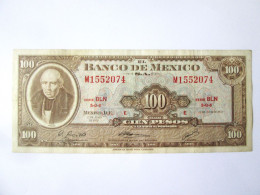 Delcampe - Mexico 100 Pesos 1972 Banknote,see Pictures - Messico