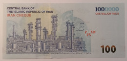 Delcampe - IRAN 2021 - 1,000,000 Rial - P-165a - Emergency Check - UNC - Iran