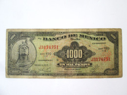Delcampe - Rare! Mexico 1000 Pesos 1977 The Lowest Price Banknote,see Pictures - Messico