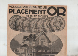 Delcampe - Placement Or Faîtes Construire Une Maison Par Les Etablissements Rolland Longs Crédits Rue Michel Bizot Paris - Publicidad