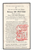 Delcampe - DP Helena De Petter ° Denderleeuw 1886 † 1946 X Henri Van Der Fraenen - Images Religieuses