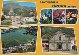 Delcampe - CARTOLINA  OROPA BIELLA PIEMONTE SANTUARIO DI OROPA M. 1180 NON VIAGGIATA   X75 - Biella