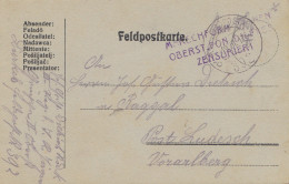 Delcampe - Ungarn: 1917: Feldpostkarte, Zensur Nach Vorarlberg - Autres & Non Classés