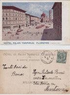 Delcampe - FIRENZE: Hotel Milan-Terminus    1911 - Firenze (Florence)
