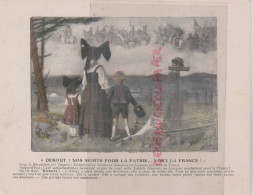 Delcampe - 67- 68-  GRAVURE DEBOUT NOS MORTS POUR LA PATRIE VOICI LA FRANCE-REVOLUTION EMPIRE-BAS ET HAUT RHIN ALSACIENNE TOMBE - Prints & Engravings