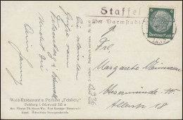 Delcampe - Landpost-Stempel Staffel über DARMSTADT 13.5.38, AK Felsenmeer Auf Dem Felsberg - Covers & Documents