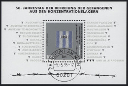 Delcampe - Block 32 Gefangenenbefreiung, VS-O Frankfurt / Main 5.5.1995 - Gebruikt
