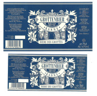 Delcampe - BROUWERIJ  DE SMEDT - OPWIJK  - GROTTENBIER -  2 BIERETIKETTEN  (BE 022) - Birra