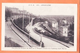 Delcampe - 35612 /  ANGOULEME 16-Charente ◉ Vue Prise Du Rempart MIDI Sur DESAIX Et Faubourg SAINT-MARTIN 1910s ◉ A.G.A 431 St - Angouleme