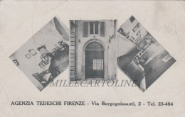 Delcampe - FIRENZE: Agenzia Tedeschi  - Via Borgognissanti 2 - Firenze (Florence)