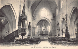 Delcampe - France Epernon Interior Of Church Vintage Postcard - Andere & Zonder Classificatie