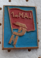 Delcampe - 1. May Labor Day  Hammer Sickle  Slovenia Pin - Autres & Non Classés