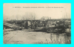 Delcampe - A925 / 127 08 - RETHEL Occupation Allemande Pont Du Chemin De Fer - Guerre 1914 - Rethel