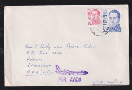 Delcampe - Venezuela 1984 Cover BARQUISIMETO X HARARE Zimbabwe - Venezuela