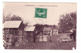 Delcampe - 61  LE MERLERAULT   FABRIQUE DE FEUX D'ARTIFICE  ANIMEE    2 SCANS - Other & Unclassified