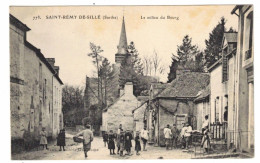 Delcampe - 72  SAINT REMY De SILLE  LE MILIEU DU BOURG   ANIMEE    BON ETAT  2 SCANS - Altri & Non Classificati