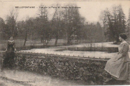 Delcampe - Z++ 28-(95) BELLEFONTAINE - VUE SUR LE PARC ET L' ETANG DU CHATEAU - ANIMATION - PHOT. EDIT. LAROCHE , LIVRY GARGAN - Other & Unclassified