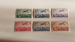 Delcampe - FRANCE N°8/13 POSTE AERIENNE NEUFS SANS TRACE DE CHARNIÈRE LUXE - 1927-1959 Mint/hinged