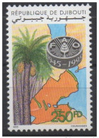 Delcampe - Djibouti Dschibuti 1995 Mi. 617 ** Neuf MNH FAO 1945 - 1995 WFO Palm Tree Palmier Map Carte Géographique RARE ! - Against Starve