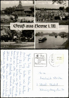Delcampe - Ansichtskarte Herne Hauptbahnhof Sommerbad Mittellandkanal 1968 - Herne