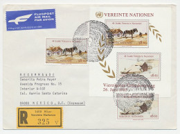 Delcampe - Registered Cover / Postmark United Nations 1985 40 Years UN - Andrew Wyeth - Painter - UNO