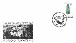 Delcampe - 423  Homme Préhistorique Fossile: Oblitération Temporaire, 2003 - Prehistoric Man, Fossil Pictorial Cancel - Prehistorie