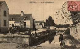Delcampe - MANTES VUE DE LA VAUCOULEURS - Mantes La Ville