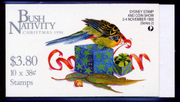 Delcampe - Australie, Yvert Carnet 1187a Surchargé**, Scott Booklet 1094a Ovpt**, Noël, MNH - Booklets