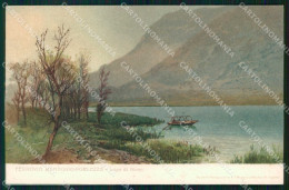 Delcampe - Como Menaggio Lago Di Piano Barca Cartolina RB8870 - Como