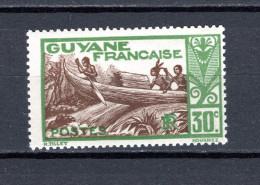 Delcampe - GUYANE   N° 158    NEUF SANS CHARNIERE  COTE 0.65€    PIROGUE BATEAUX  VOIR DESCRIPTION - Ungebraucht