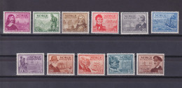 Delcampe - NORWAY 1947, Sc #279-289, CV $47, Portraits, MH - Unused Stamps