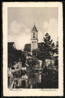 Delcampe - AK Kulmbach, Kammelpartie Mit Kirche - Kulmbach