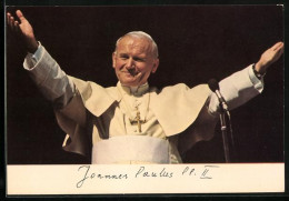 Delcampe - AK Papst Johannes Paul II. Die Arme Ausbreitend - Pausen