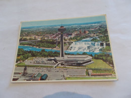 Delcampe - NIAGARA FALLS ONTARIO CANADA  VUE GENERALE DES CASCADES ET DE LA VILLE COLORISER  BEAU TIMBRE 1981 - Other & Unclassified