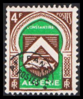 Delcampe - 1947-1949. ALGERIE. AFFRANCHts POSTES Overprint On 4 F (small Type) WITHOUT GUM.  (Michel 270 VII) - JF563131 - Storia Postale