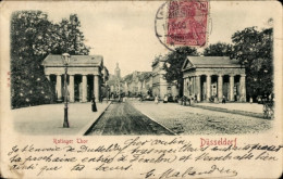 Delcampe - Relief CPA Düsseldorf Am Rhein, Ratinger Tor - Altri & Non Classificati