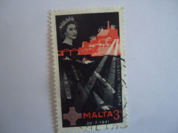 Delcampe - MALTA   USED  STAMPS  1941 RED CROSS - Malta