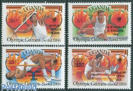 Delcampe - Uganda 1989 Olympic Winners 4v, Mint NH, Sport - Athletics - Olympic Games - Atletica