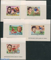 Delcampe - Congo Republic 1978 World Cup Football 5 Luxe S/s, Mint NH, Sport - Football - Other & Unclassified