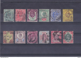 Delcampe - GB 1902 EDOUARD VII Yvert 106-117 Oblitéré, Used Cote : 320 Euros - Usati