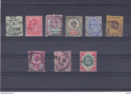 Delcampe - GB 1902 EDOUARD VII Yvert 106-111 +  113-114 + 117 Oblitéré, Used Cote : 165 Euros - Usati