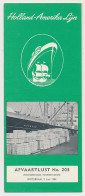 Delcampe - Meter Brochure Netherlands 1954 NASM - Holland America Line - Sailing List Rotterdam - World - Schiffe