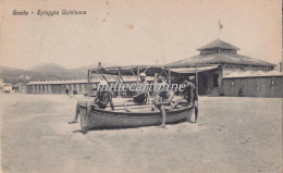 Delcampe - GAETA - Spiaggia Quisisana -  5 Ragazzi Su Barca 1922 - Latina