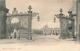 Delcampe - [-10%] FRANCE - Nancy - Place Stanislas - Grilles Jean Lamour - Bâtiments - Église - Lanternes - Animé - Carte Postale A - Nancy