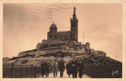 Delcampe - [-10%] FRANCE - Marseille - Basilique ND De La Garde - Passerelle Des Ascenseurs - Monument - Animé - Carte Postale Anci - Notre-Dame De La Garde, Ascenseur