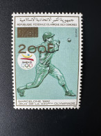 Delcampe - Comores Comoros Komoren 1996 Mi. 1167 200F Sur 375F Baseball Jeux Olympiques Barcelone 1992 Surchargé Overprint - Base-Ball