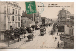 Delcampe - Carte Postale Ancienne Le Raincy - Avenue Du Chemin De Fer à Vol D'oiseau - Tramway Pp - Le Raincy