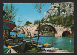Delcampe - Liban -  NAHR-EL-KELB - Pont Romain ( The Roman Bridge ) Terrasse D'un Restaurant Au Bord Du Fleuve - Libanon
