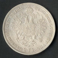 Delcampe - 2 Gulden, 1859 B, Silbermünze, Jaeckel 329, ANK 32 - Austria